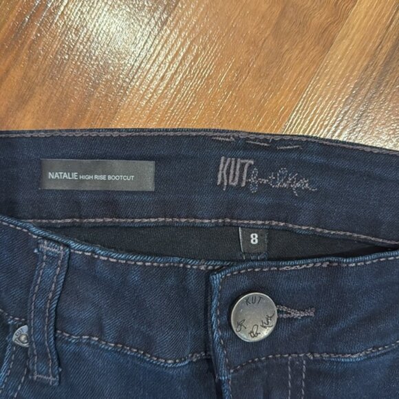 KUT from the kloth Natalie High Rise Bootcut dark wash denim NWT - Picture 3 of 4